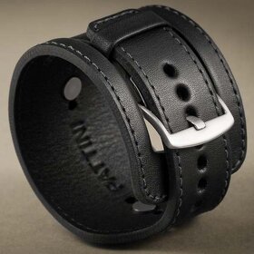 Kožený široký řemínek č.15 k hodinkám - 18