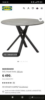Kulatý jídelní stůl MARIEDAMM - 18