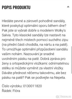 Wolky dámské sandály vel. 39 kožené nové - 18