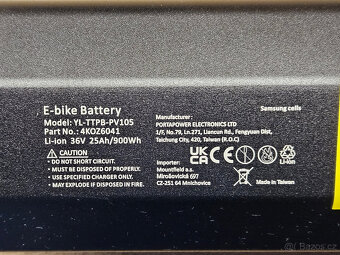 Elektrokolo - motor Bafang M510 aku 25 Ah, Záruka, Top stav - 18
