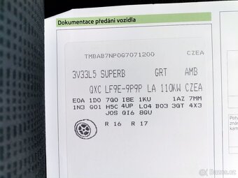 ŠKODA Superb III sedan 1.4 TSI 110kW AMBITION+ ČR - 18