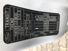 Ford Transit automat, r.v 2019- pojízdná dílna, servisní vůz - 18