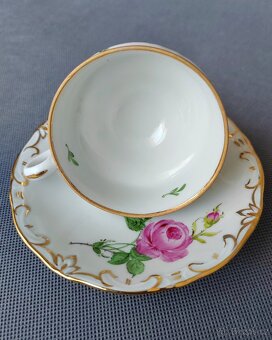 Krásný set porcelánových mokka šálků s podšálkem - 18