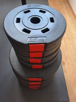 Lavice (bench) + Závaží 30 kg + Posilovací tyč - 18