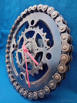 STEAMPUNK RECYCLE ART - PATINOVANÝ KOV - HODINY, ZRCADLA - 18