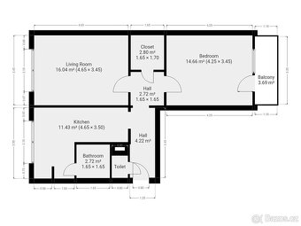 Pronájem bytu 2+1, Tupolevova, Letňany, 22500 Kč/měs, 61 m2 - 18
