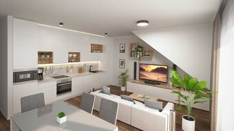 Moderní byt 3+kk s balkonem, parkovacím stáním a zahradou, l - 18