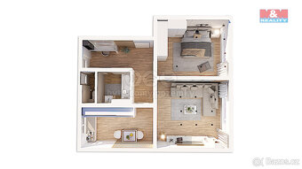 Prodej bytu 2+1, 58 m², Bílina, ul. 5. května - 18