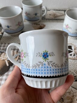 Raritní sada retro hrnků Dubí Czechoslovakia - 375 ml, 6 ks - 18