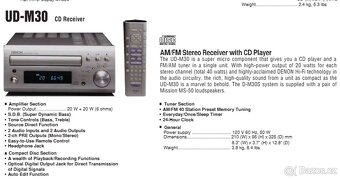Minikomponet DENON CD receiver, UD-M31, manuál, dálk.ovl. - 18