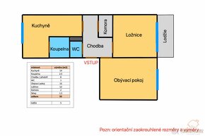 Pronájem bytu 2+1, 55 m² s lodžií - Hustopeče u Brna - 18