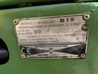 Minibagr Yanmar B15 /1600kg/, 2x lyžica - 18