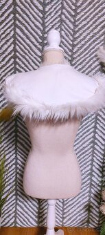 BÍLÝ KABÁTEK - MANGO vel. M + LUXUSNÍ LÍMEC - 18