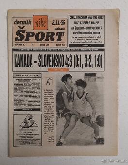 Staré noviny Denník Šport 2 - 18