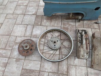 Jawa 50 pionyr, typ 20, puvodni lak holubi modr - 18