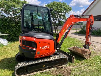 Pásový minibagr Kubota U27 s nulovým přesahem zádě - 18