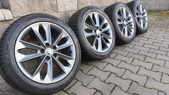 Alu kola 5x100 r16 škoda scala fabia III zimní pneu - 18
