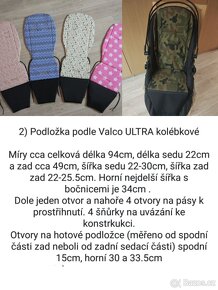 Podložka do kočárku, nové, šití na zakázku, ceny od - 18