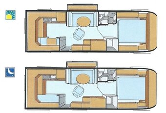 Unikátní prostorný karavan Kanus 750 s vysouvacím bokem - 18
