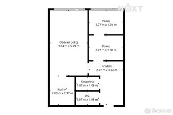 Pronájem byt 2+kk, 45㎡ - 18