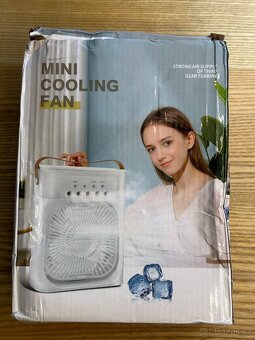 Stolní větrák ventilátor s možností chladivé vodní mlhy NOVÝ - 18