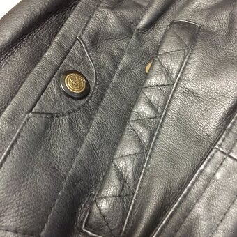 Retro bunda a vesta kožená nenošená luxusní Top stav - 18