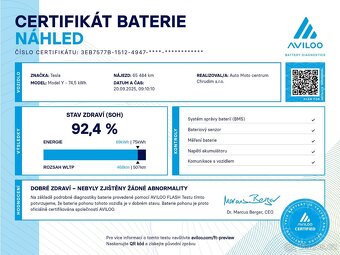 Tesla Model Y Long Range 378kW SOH 92,4%(ODPOČET DPH) - 18