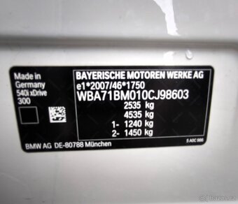BMW 540i xDrive Touring LCI 245Kw , Původ ČR , 104.000 KM - 18