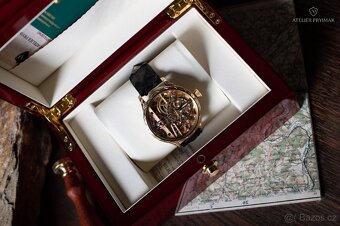 Starožítné skeletové 8-denní hodinky HEBDOMAS 1900 - 18