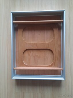 Luxusní organizér-příborník dřevo/ hliník Nové - 18