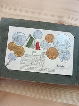 Peníze všech Zemí světa 37 Pohlednic s Mincemi z celého svět - 18