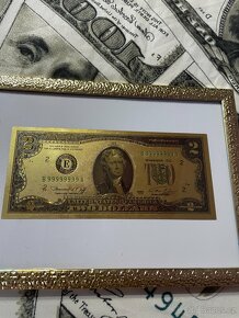 Zlatá bankovka 100 $ - 18