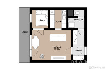 Byt 1+1 o ploše 34 m2 - Praha, Krč - 18