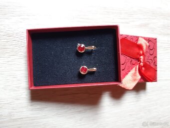 Luxusní pozlacené náušnice - 18