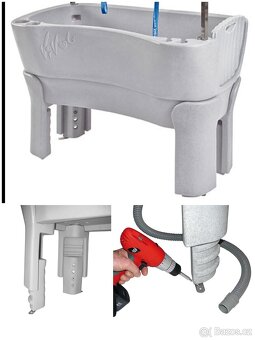 Hydraulický stříhací stůl a vana pro psy - 18