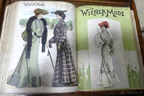 Wiener mode, starožitný módní časopis, svázaný ročník 1903 - 18