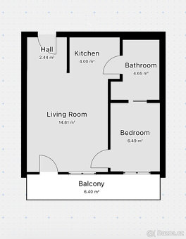 Pronájem bytu 2+kk, Jílovská, Braník, 18000 Kč/měs, 35 m2 - 18