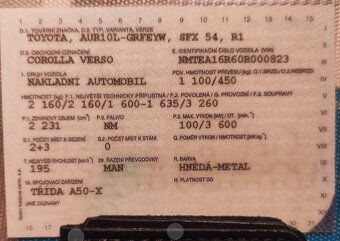 Toyota Corolla Verso 2.2 D-4D, spotřeba 6,3 l, bez investic - 18