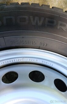 Prodám 4x pneu z Fiata Doblo - 195/65R15-91T-TL - 18