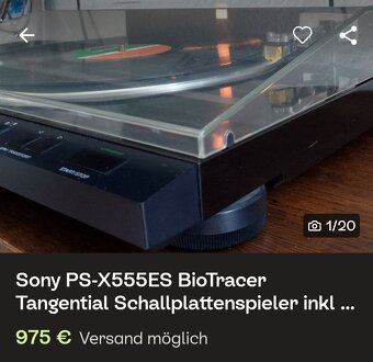 Sony ES gramofon PS X 555 ES biotracer - 18