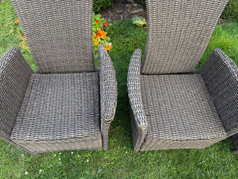 Ratanová polohovací jídelní souprava Patna, zn. Stern - 18