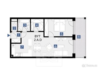 Pronájem bytu  2+kk, 59 m2 - Horoměřice, ev.č. N08048 - 18