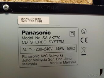 PANASONIC věž SA-AK770, CD-Mgf-USB-Rádio, subwoofer - 18