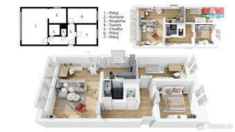 Prodej bytu 3+kk, 68 m², Kladno, ul. Benešovská - 18