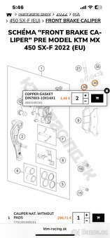 Ktm/ hsq predna brzda brembo SX - 18