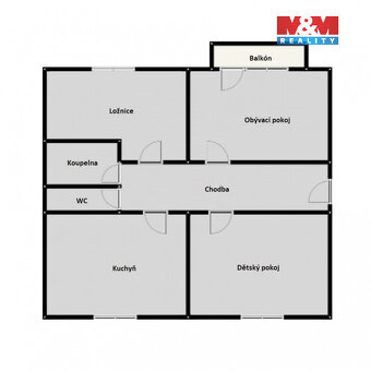 Prodej bytu 3+1, 74 m², Teplice, ul. Pod hvězdárnou - 18