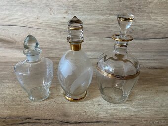 karafa stará skleněná karafa láhev na alkohol demižon - 18