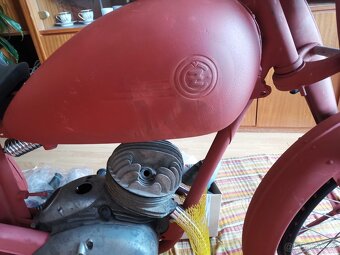 ČZ 150 C,pevný rám z roku 1950 - 18