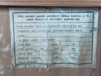 PĚKNÝ VINTAGE ROZKLÁDACÍ FUNKCIONALISTICKÝ GAUČ TON HALABALA - 18