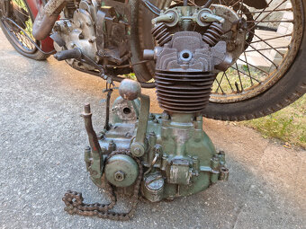 Předválečný belgický motocykl FN M67 B 500 OHV 1928 + papíry - 18